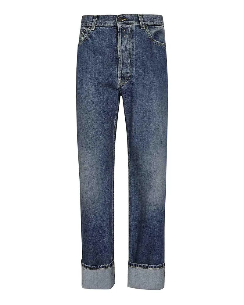Alexander McQueen Bootcut Jeans - Dunkles Jeansblau Dunkles