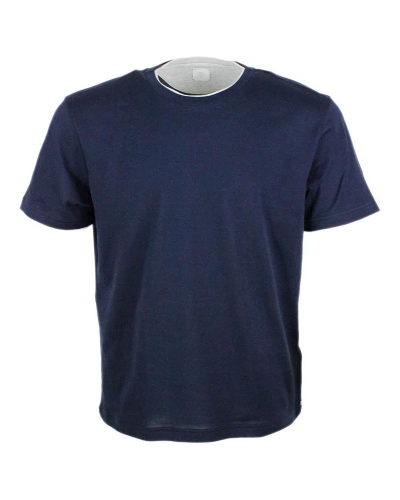 Eleventy T-Shirt - Blau Blau