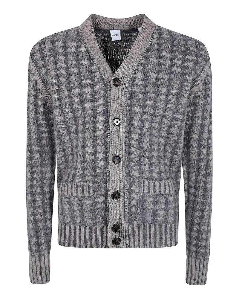 ASPESI Cardigan - Grau Grau