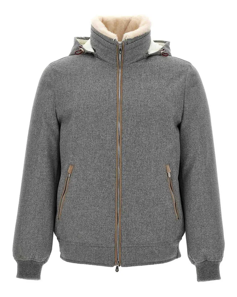 Brunello Cucinelli Bomberjacke - Grau Grau