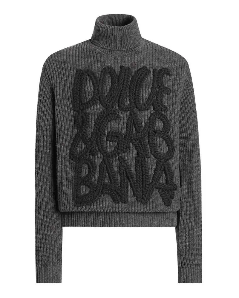 Dolce & Gabbana Rollkragenpullover - Dunkelgrau Dunkelgrau
