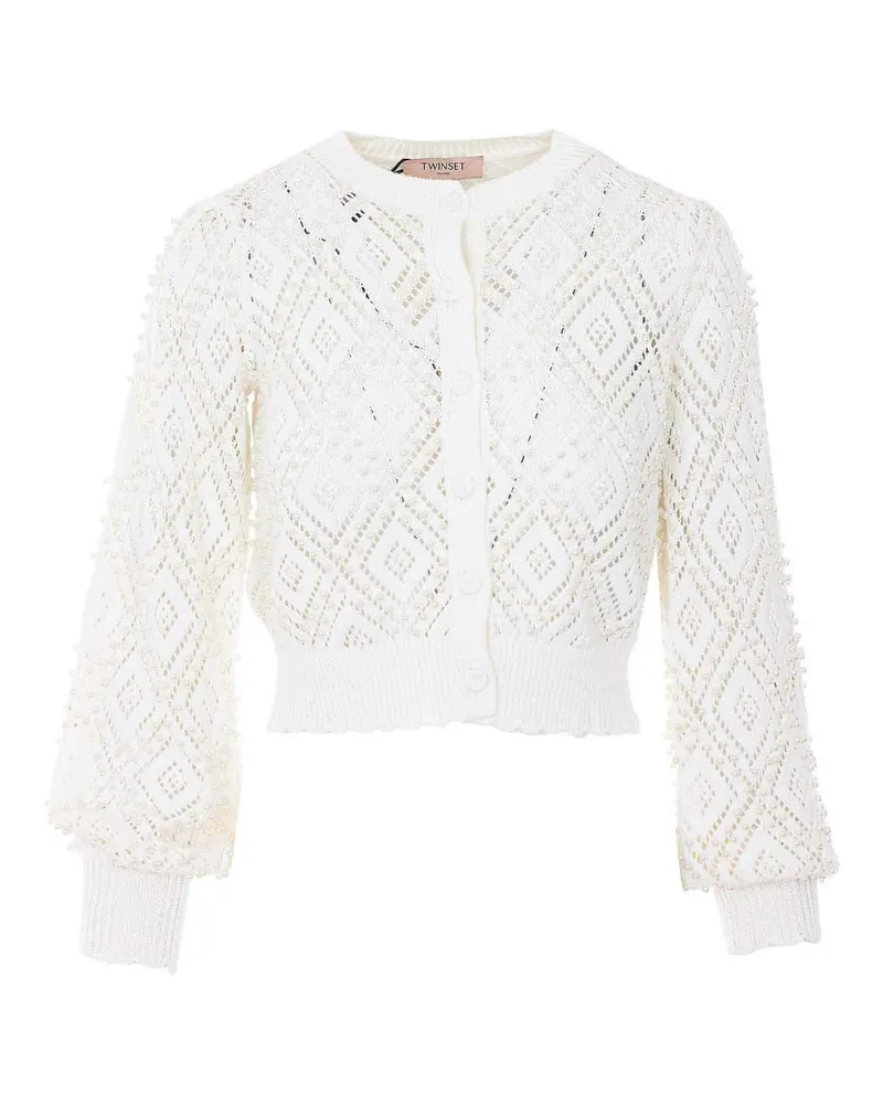Twin-Set Cardigan - Weiß Weiß