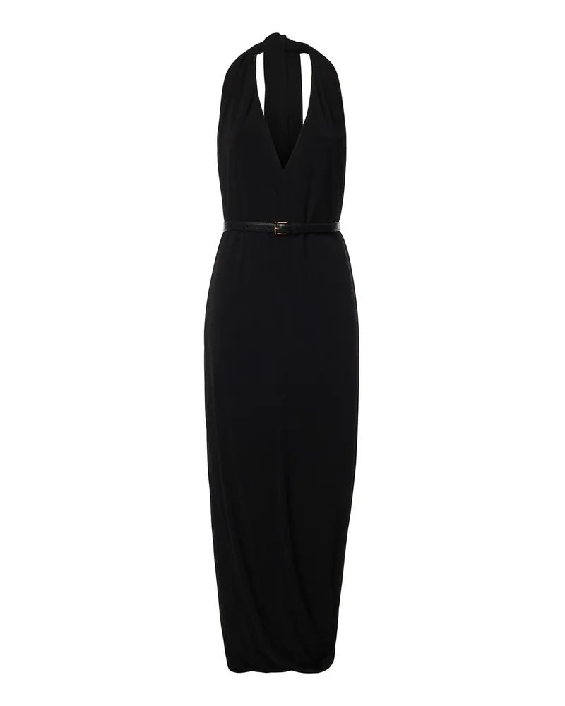 Loewe Knielanges Kleid - Schwarz Schwarz