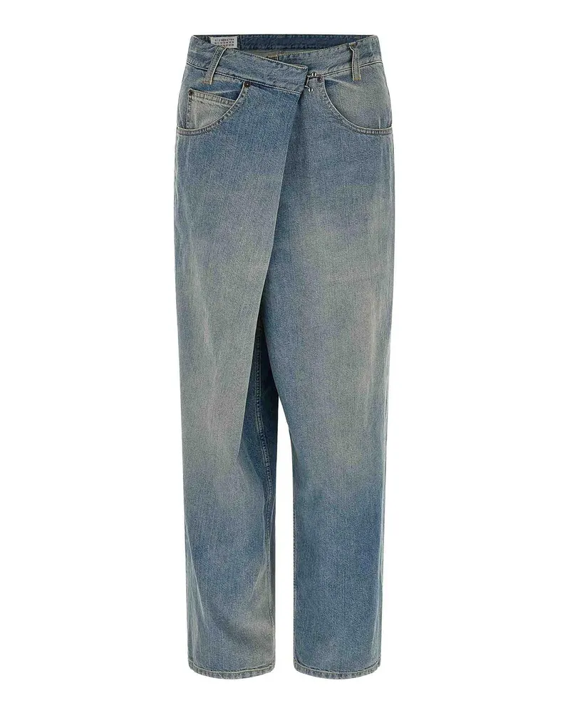 Maison Margiela Straight Leg Jeans - Hellblau Hellblau