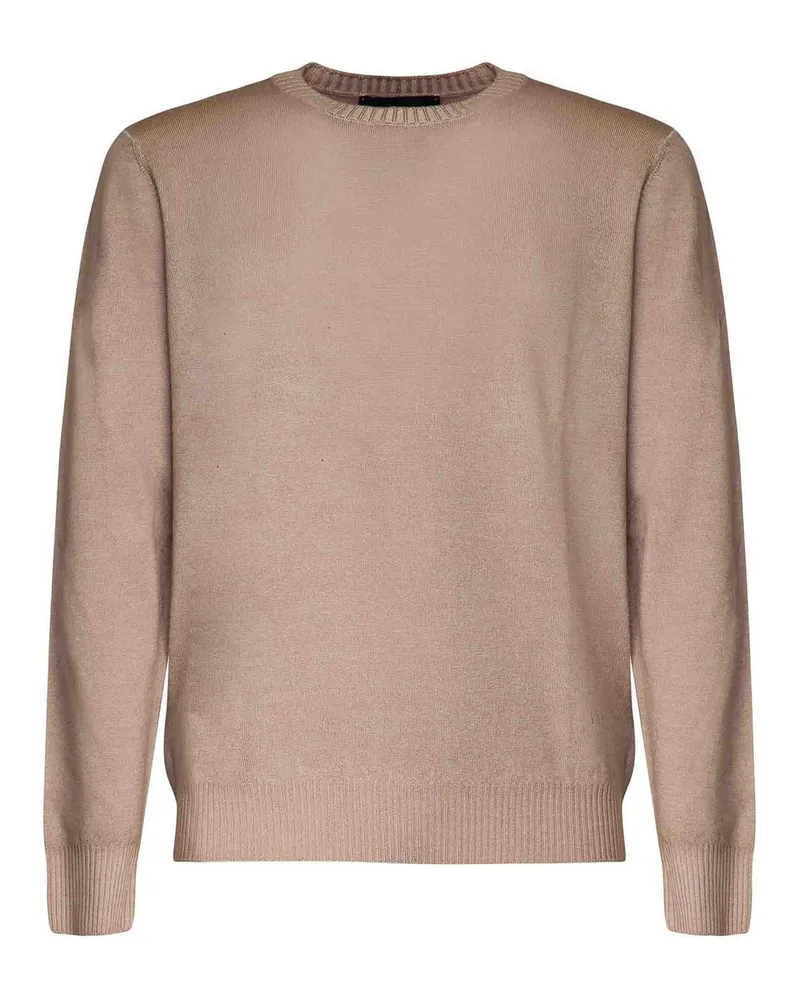 Fay Rundhalspullover - Beige Beige