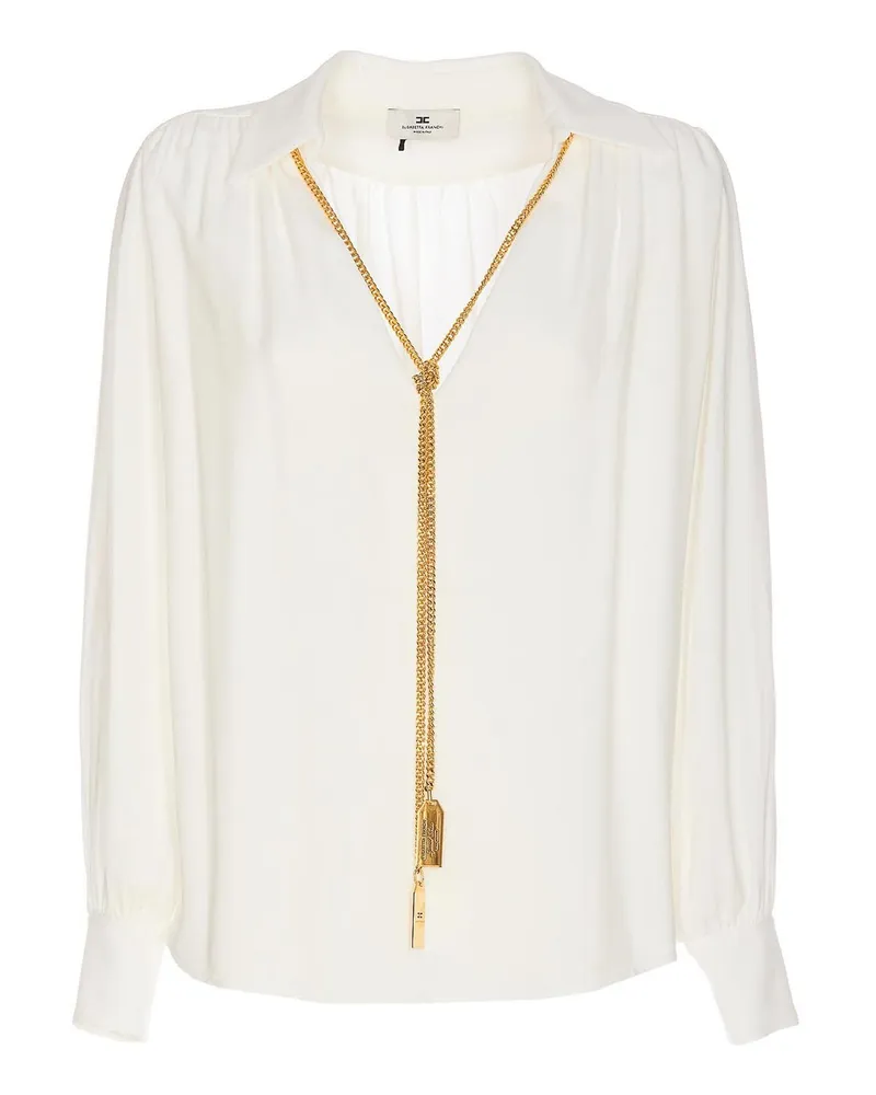 Elisabetta Franchi Bluse - Weiß Weiß
