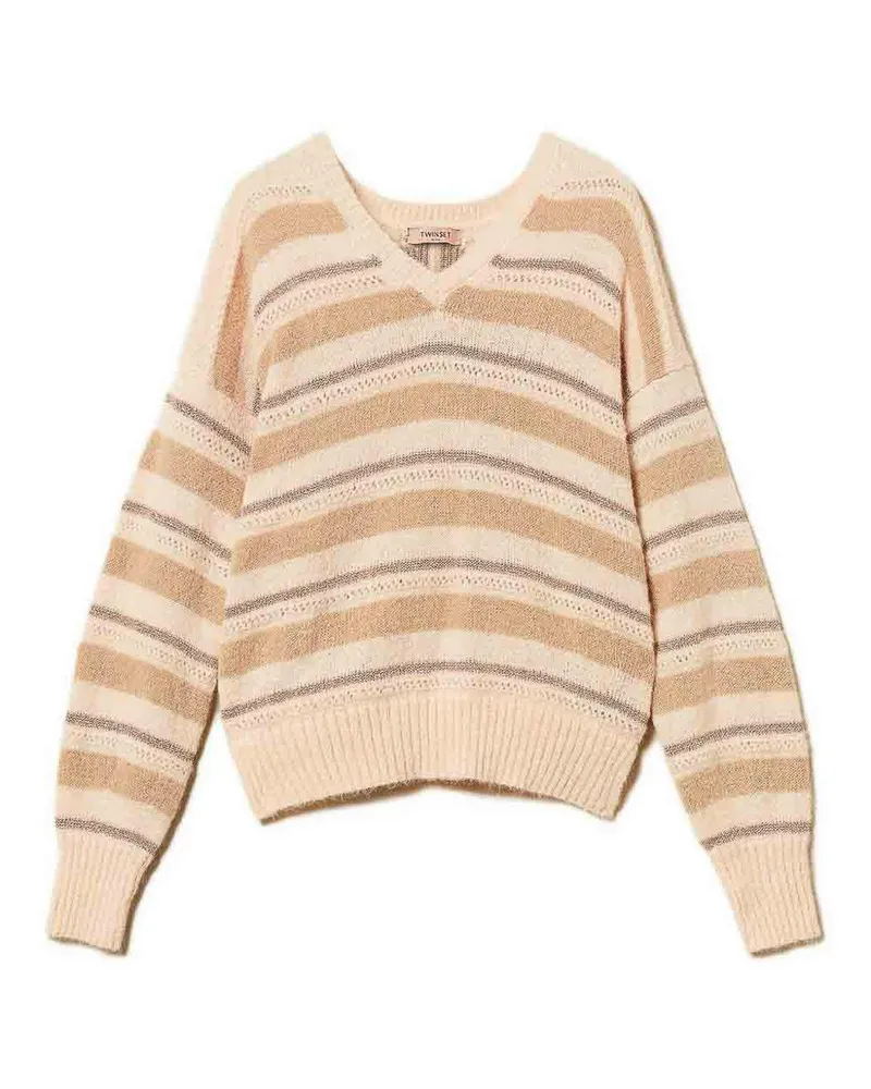 Twin-Set V-Pullover - Beige Beige
