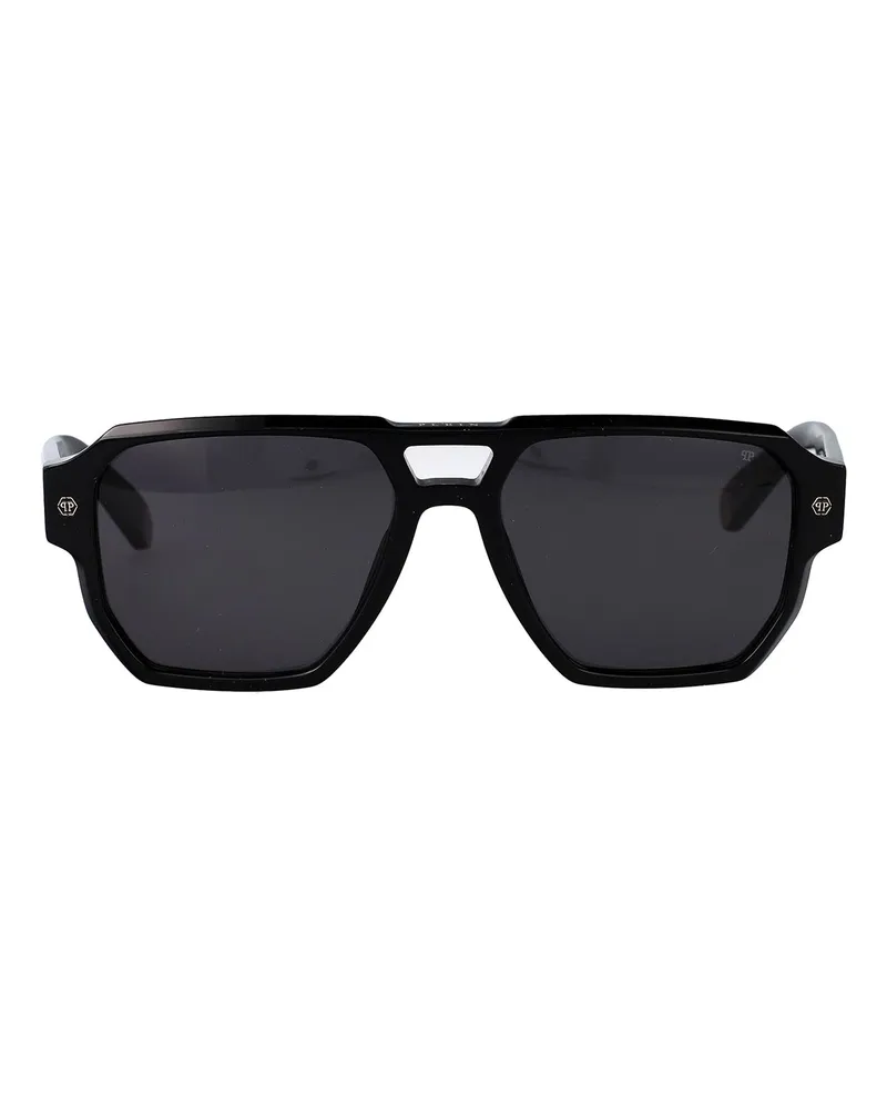 Philipp Plein Sonnenbrille - Schwarz Schwarz