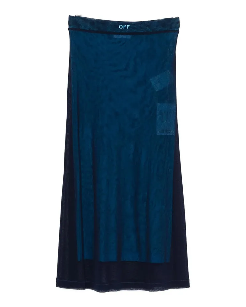OFF-WHITE Langer Rock - Blau Blau