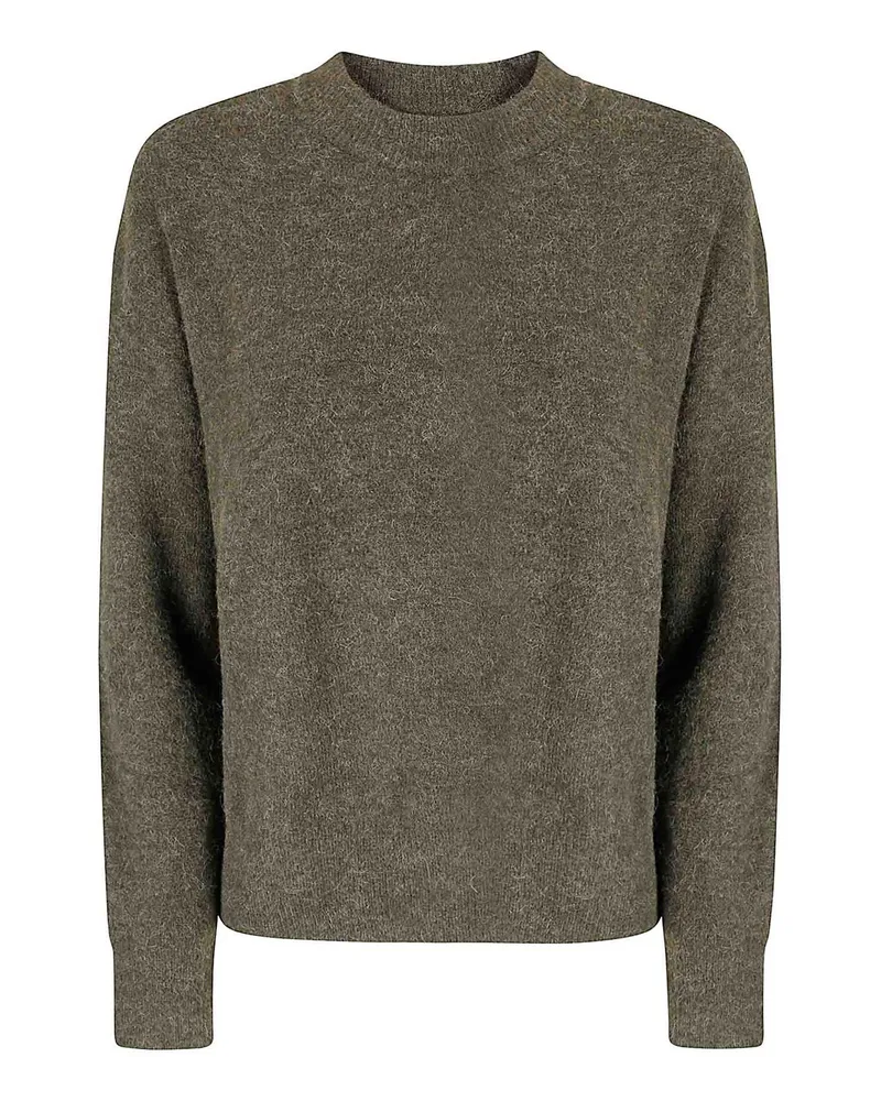 Samsøe & Samsøe Rundhalspullover - Dunkelgrün Dunkelgrün