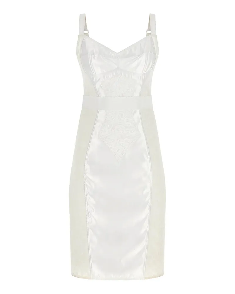 Dolce & Gabbana Knielanges Kleid - Weiß Weiß
