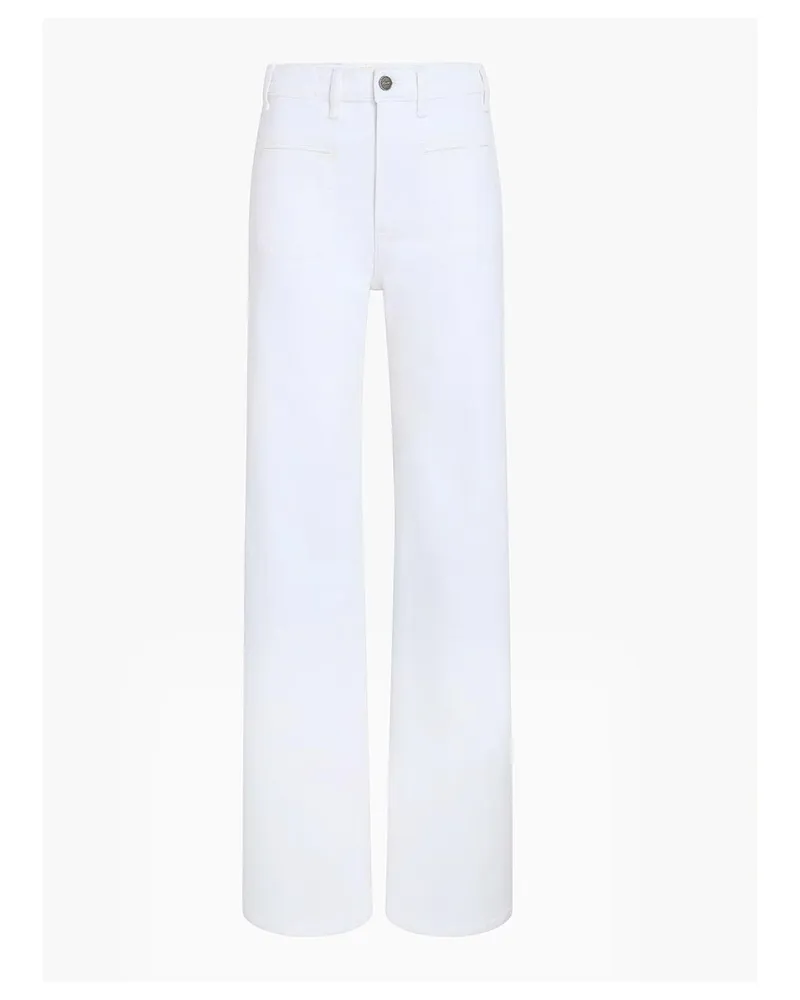 KHAITE Straight Leg Jeans - Weiß Weiß