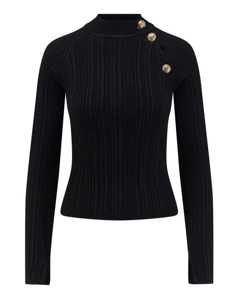 Chiara Boni Rundhalspullover - Schwarz Schwarz