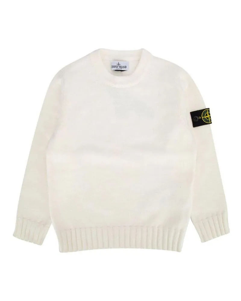 Stone Island Rundhalspullover - Weiß Weiß
