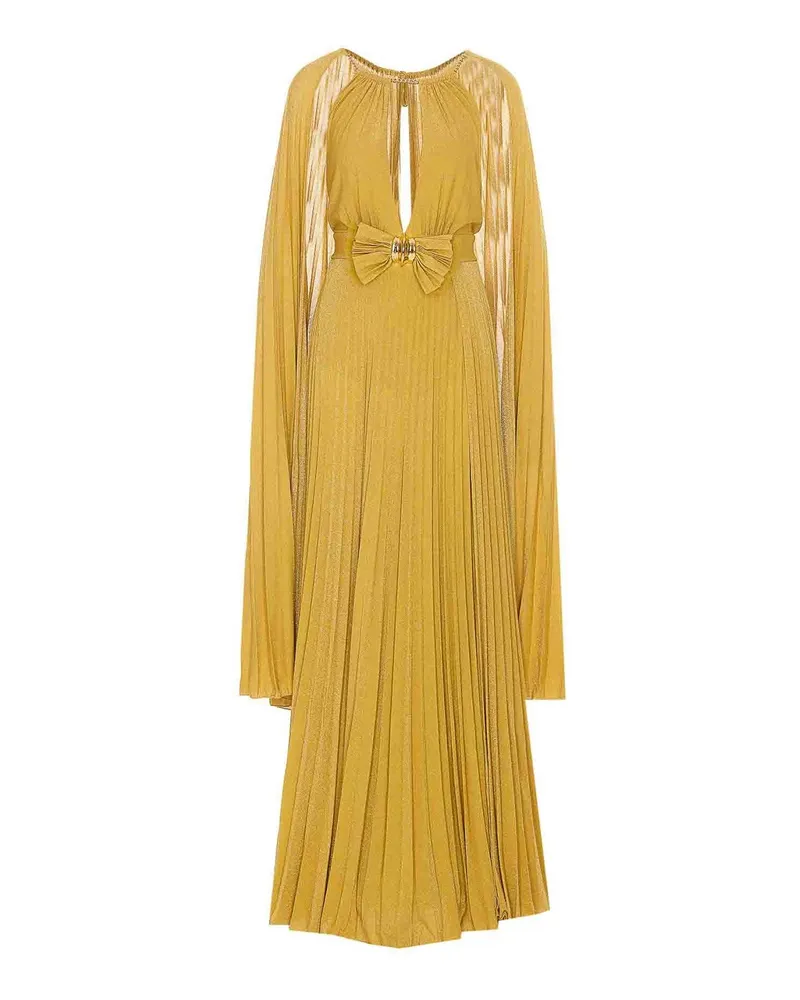 Elisabetta Franchi Knielanges Kleid - Gelb Gelb