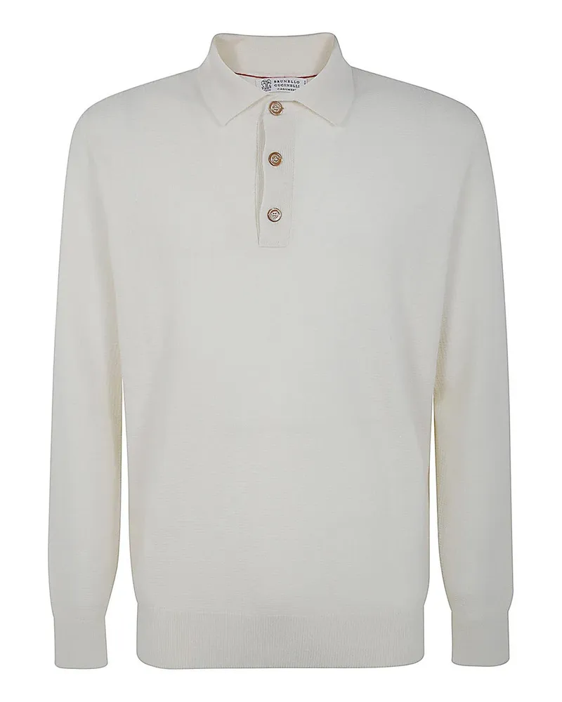 Brunello Cucinelli Poloshirt - Weiß Weiß