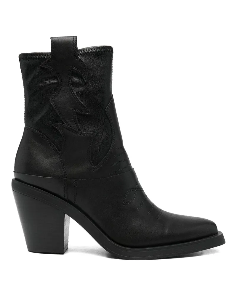 ash Stiefeletten - Schwarz Schwarz