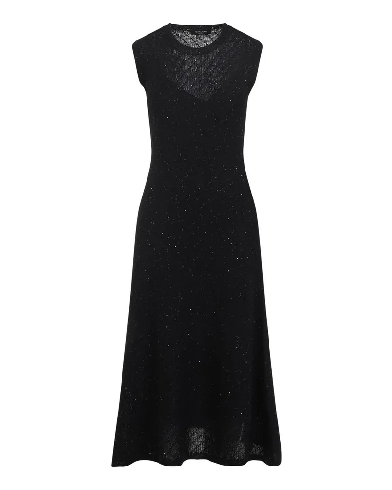 Fabiana Filippi Knielanges Kleid - Schwarz Schwarz
