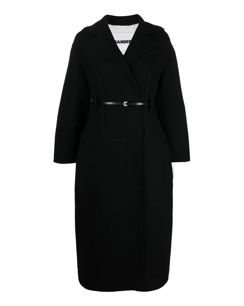 Jil Sander Kurzer Mantel - Schwarz Schwarz