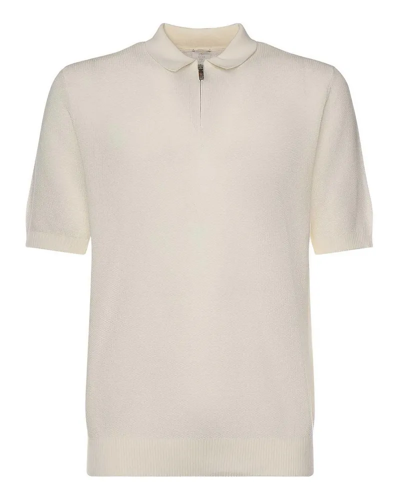 Eleventy Poloshirt - Weiß Weiß