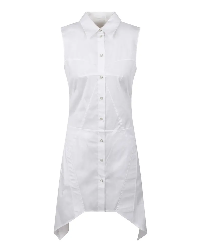 Helmut Lang Knielanges Kleid - Weiß Weiß