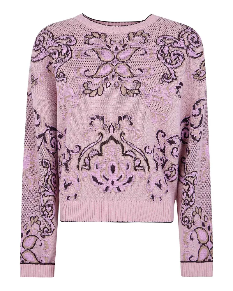 Twin-Set Rundhalspullover - Rosa Rosa