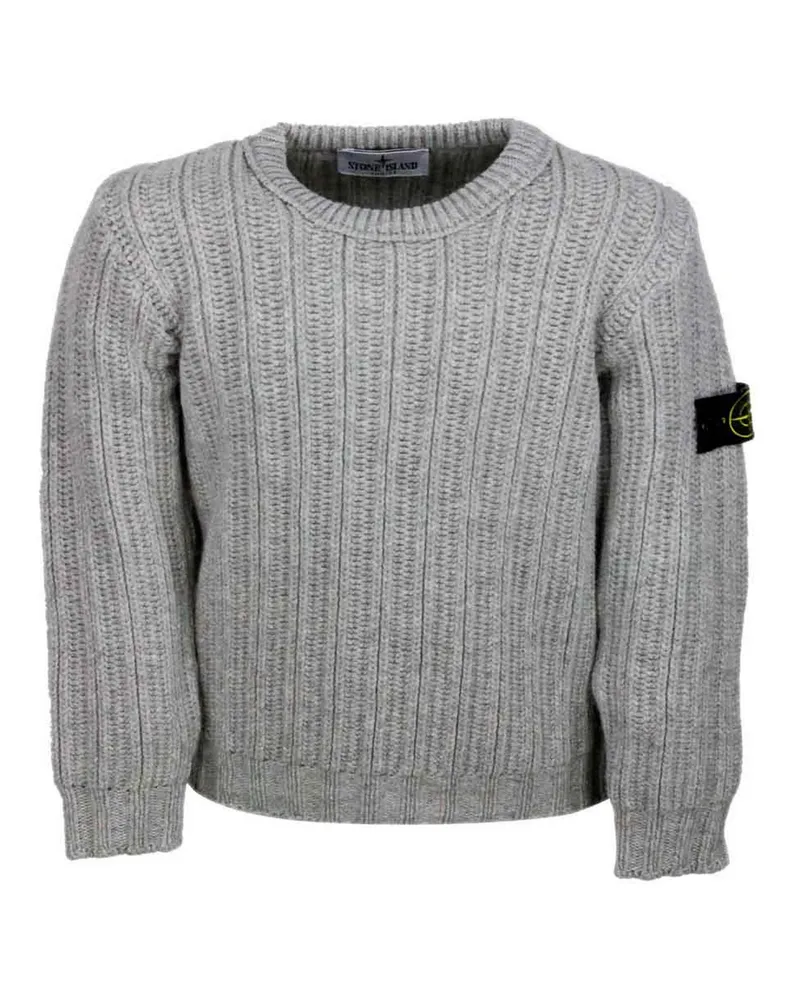 Stone Island Rundhalspullover - Grau Grau