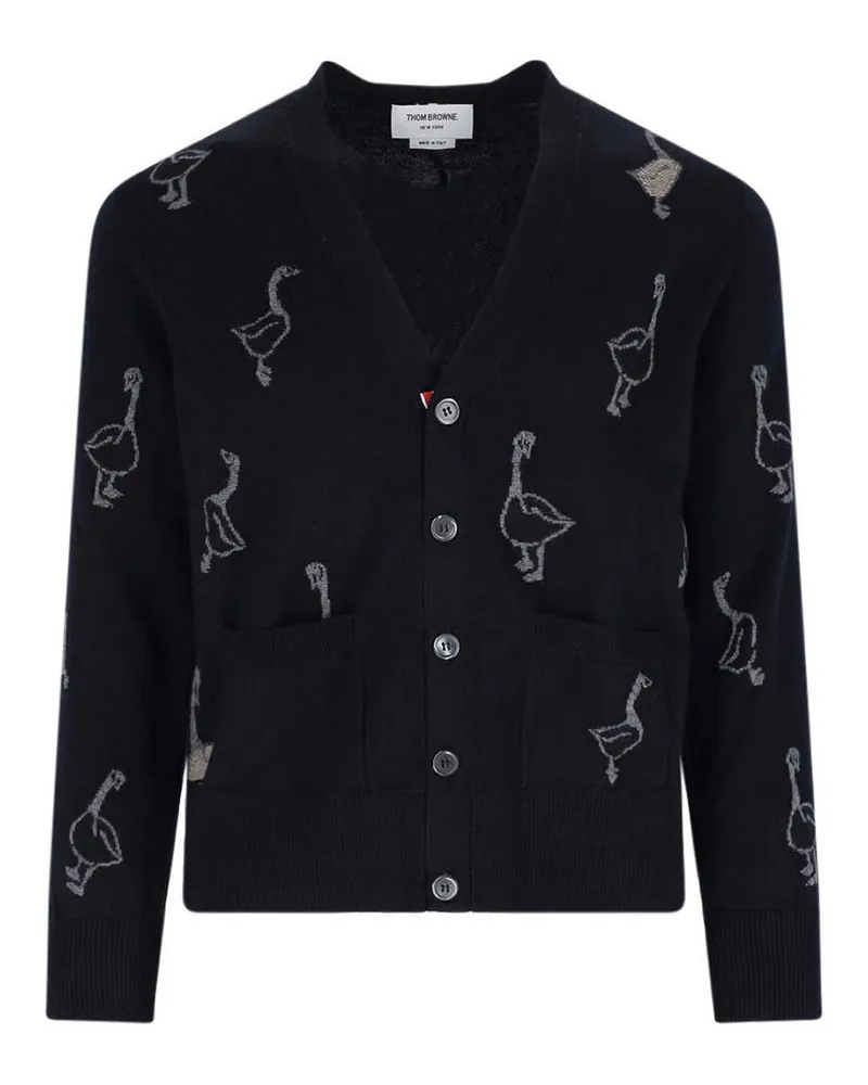 Thom Browne Cardigan - Blau Blau