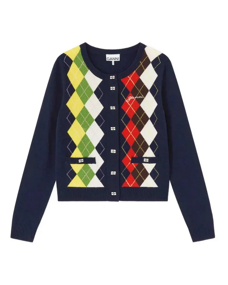 Ganni Cardigan - Dunkelblau Dunkelblau