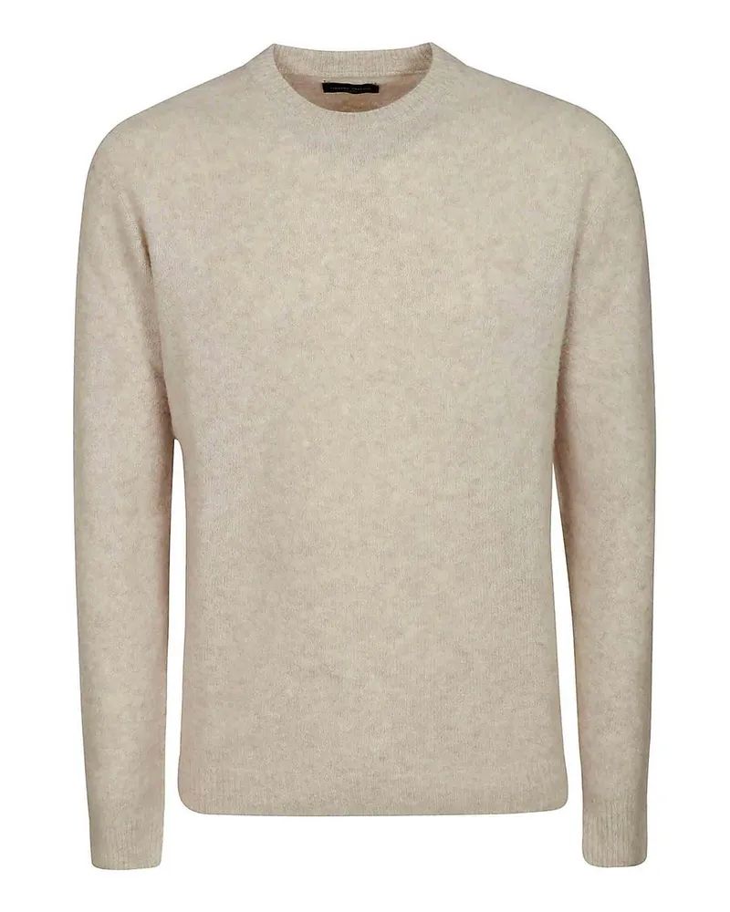 Roberto Collina Rundhalspullover - Weiß Weiß