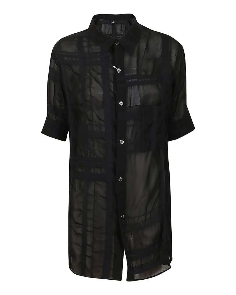 Yohji Yamamoto Hemd - Schwarz Schwarz