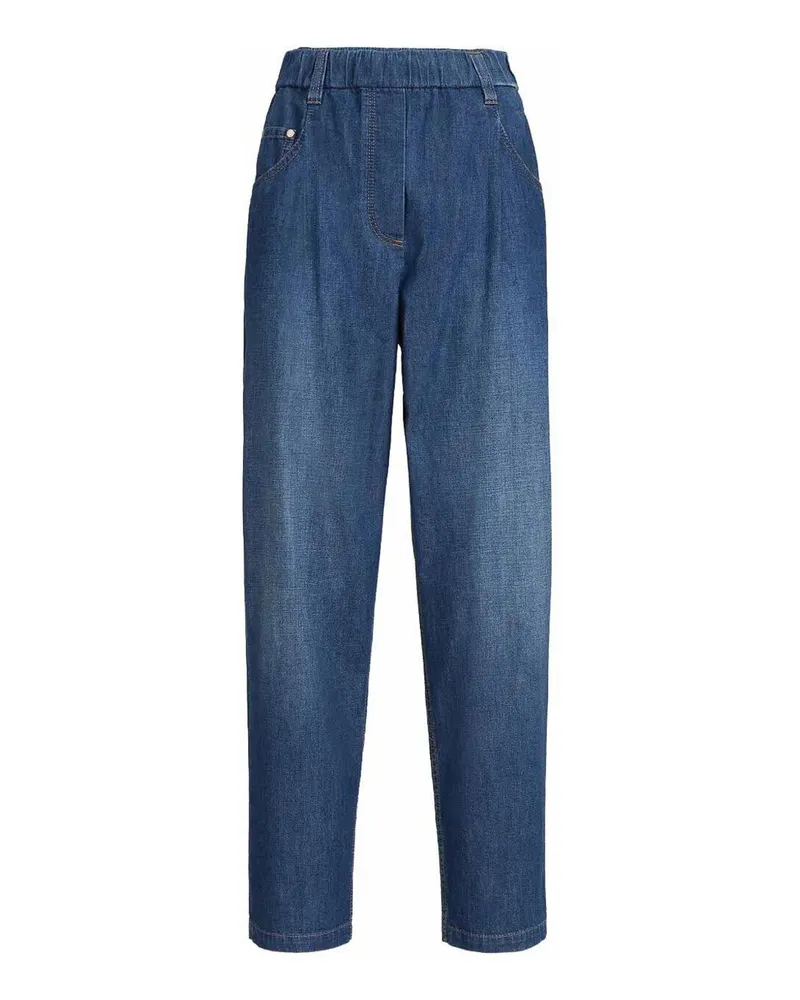 Brunello Cucinelli Straight Leg Jeans - Dunkelblau Dunkelblau