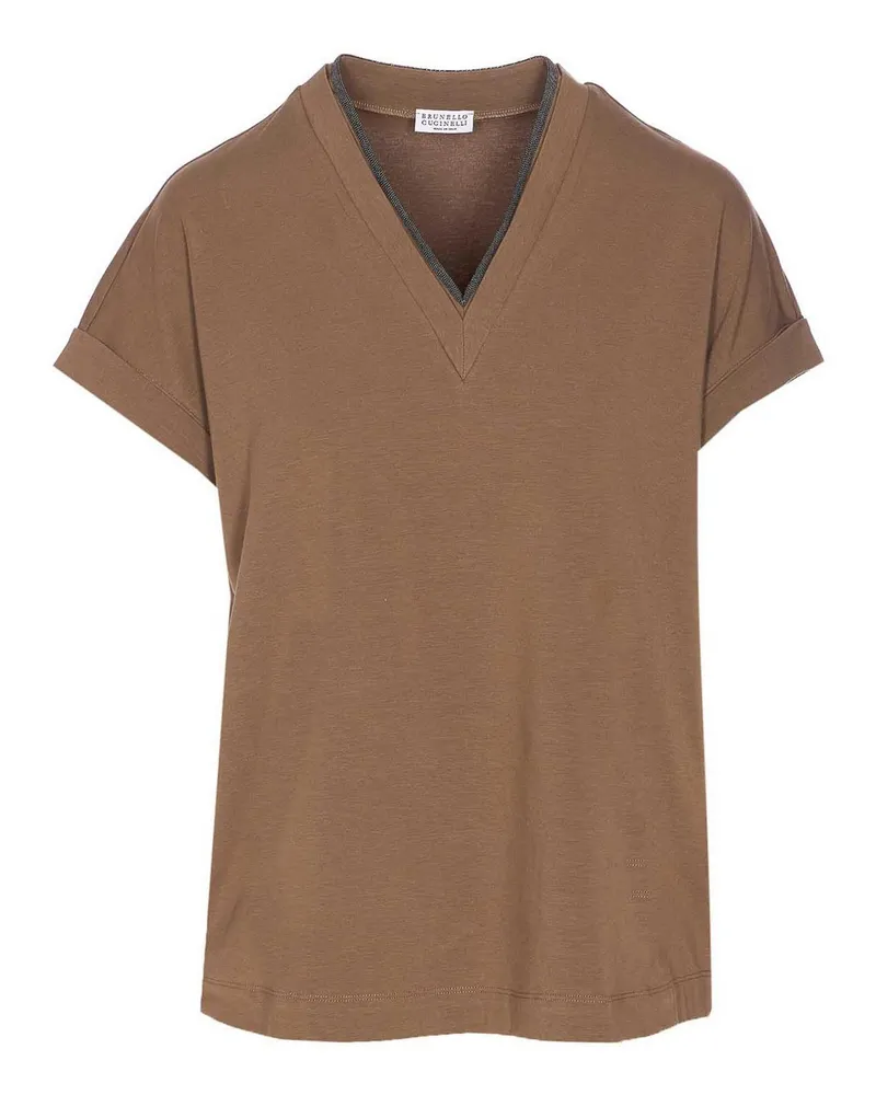 Brunello Cucinelli T-Shirt - Braun Braun