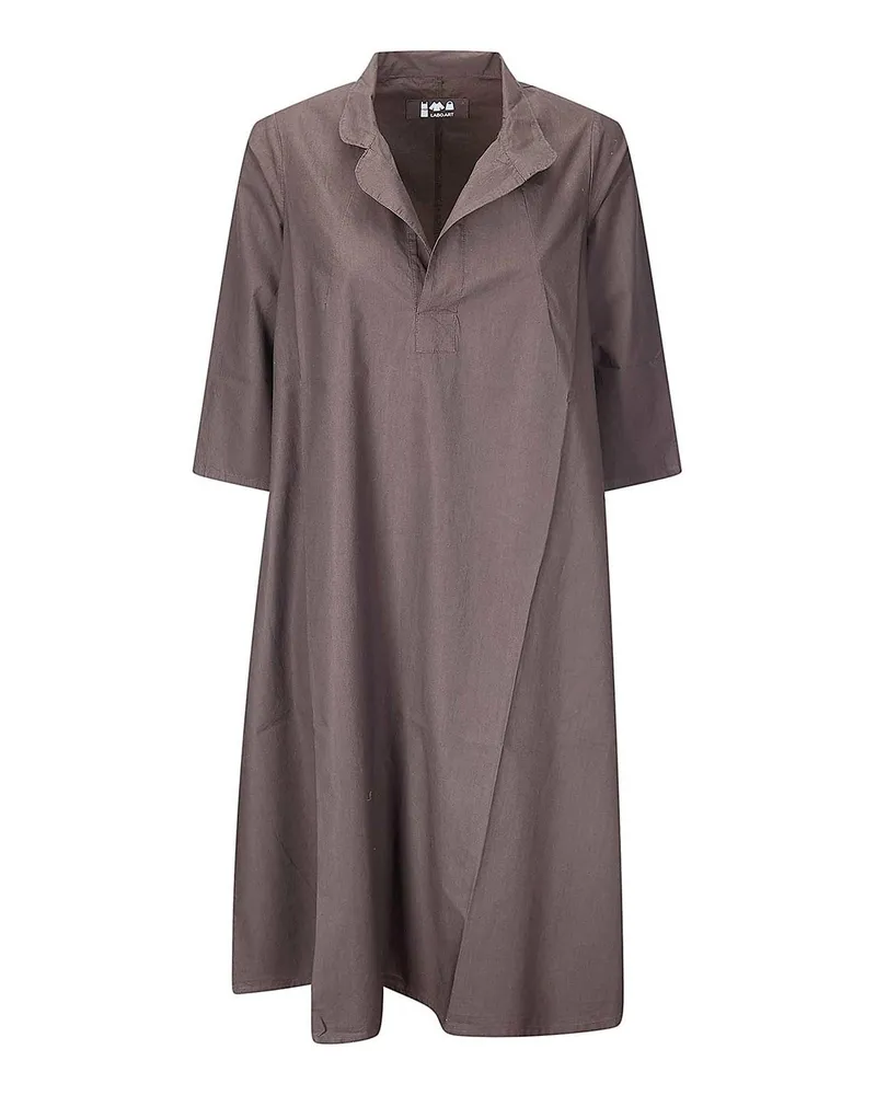LABO.ART Labo. Art Knielanges Kleid - Braun Braun