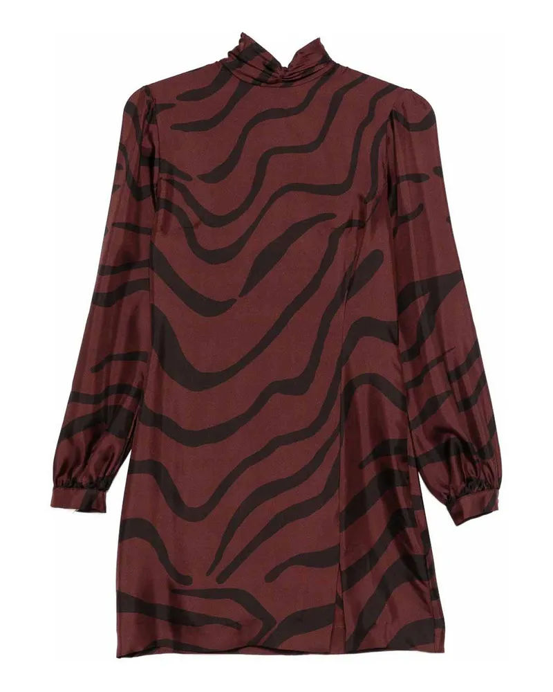 Raquel Diniz Kurzes Kleid - Dunkelrot Dunkelrot