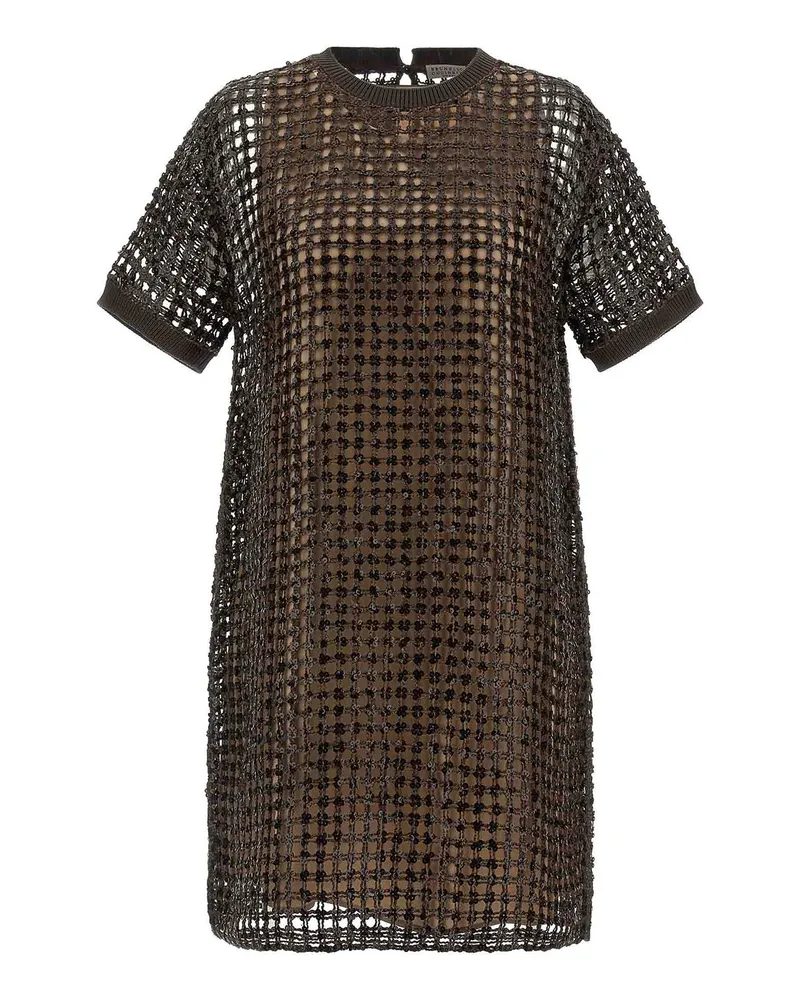 Brunello Cucinelli Kurzes Kleid - Braun Braun