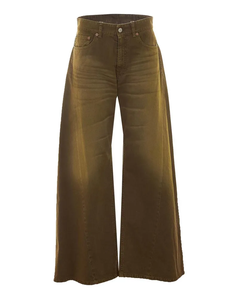 Maison Margiela Straight Leg Jeans - Grün Grün