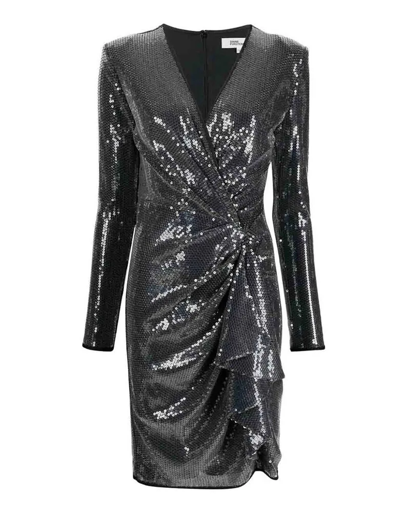 Diane von Furstenberg Knielanges Kleid - Grau Grau