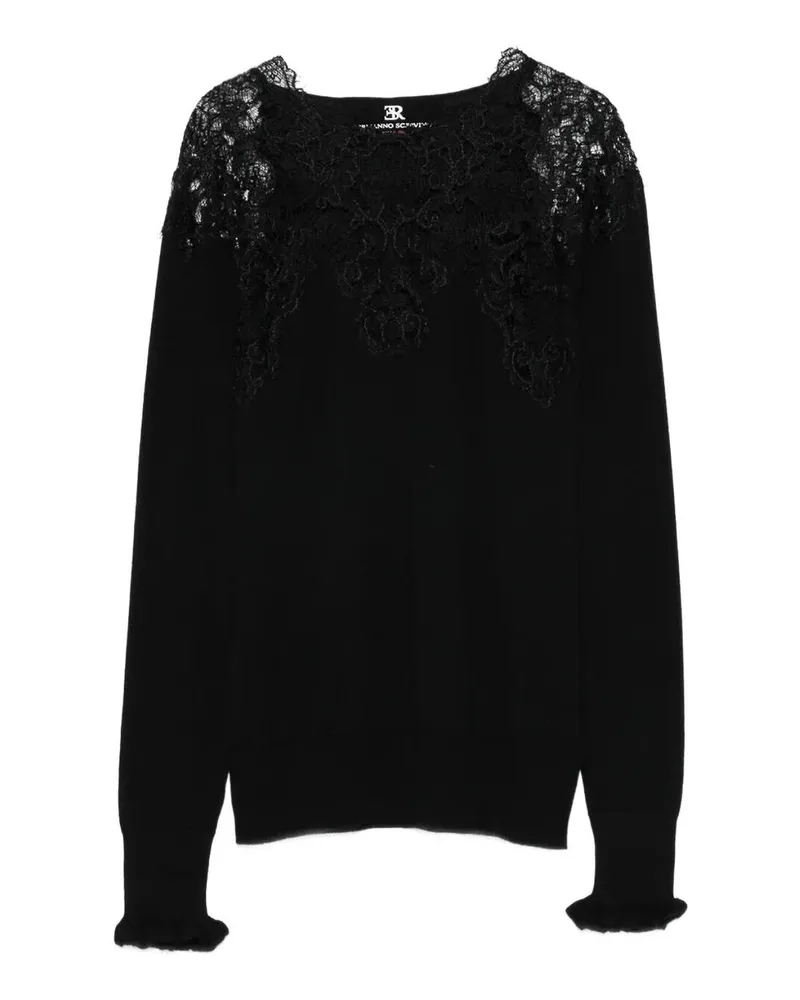 Ermanno Scervino Rundhalspullover - Schwarz Schwarz