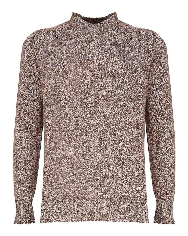 Malo Rundhalspullover - Beige Hellbraun