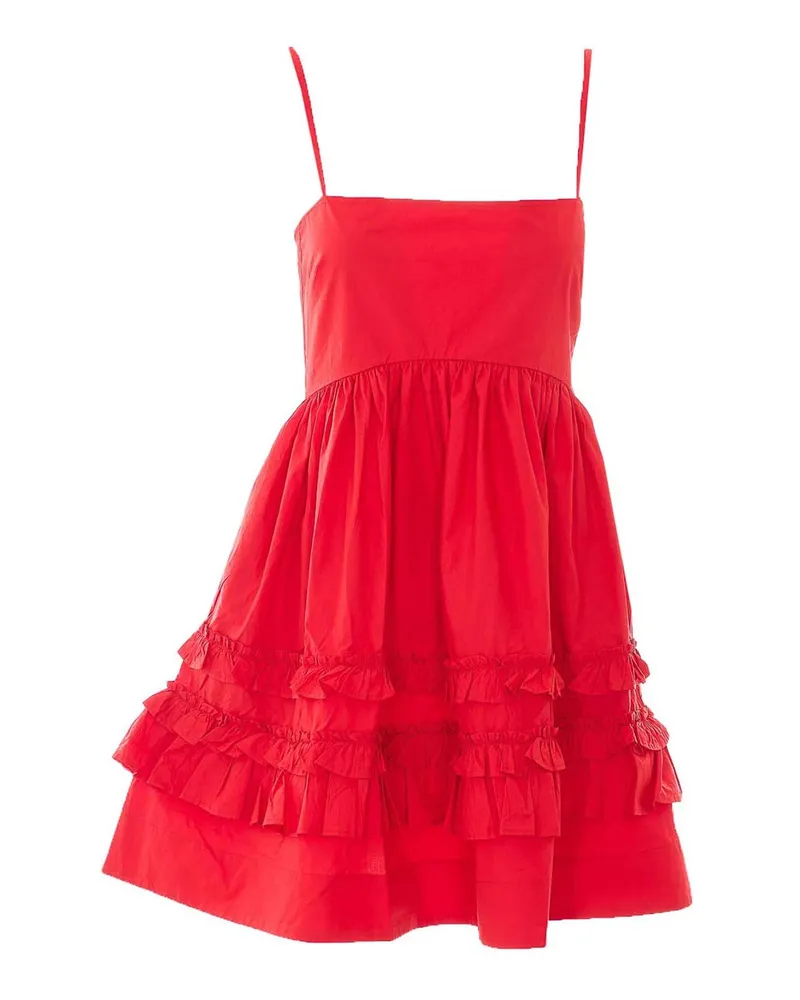 Ganni Kurzes Kleid - Rot Rot