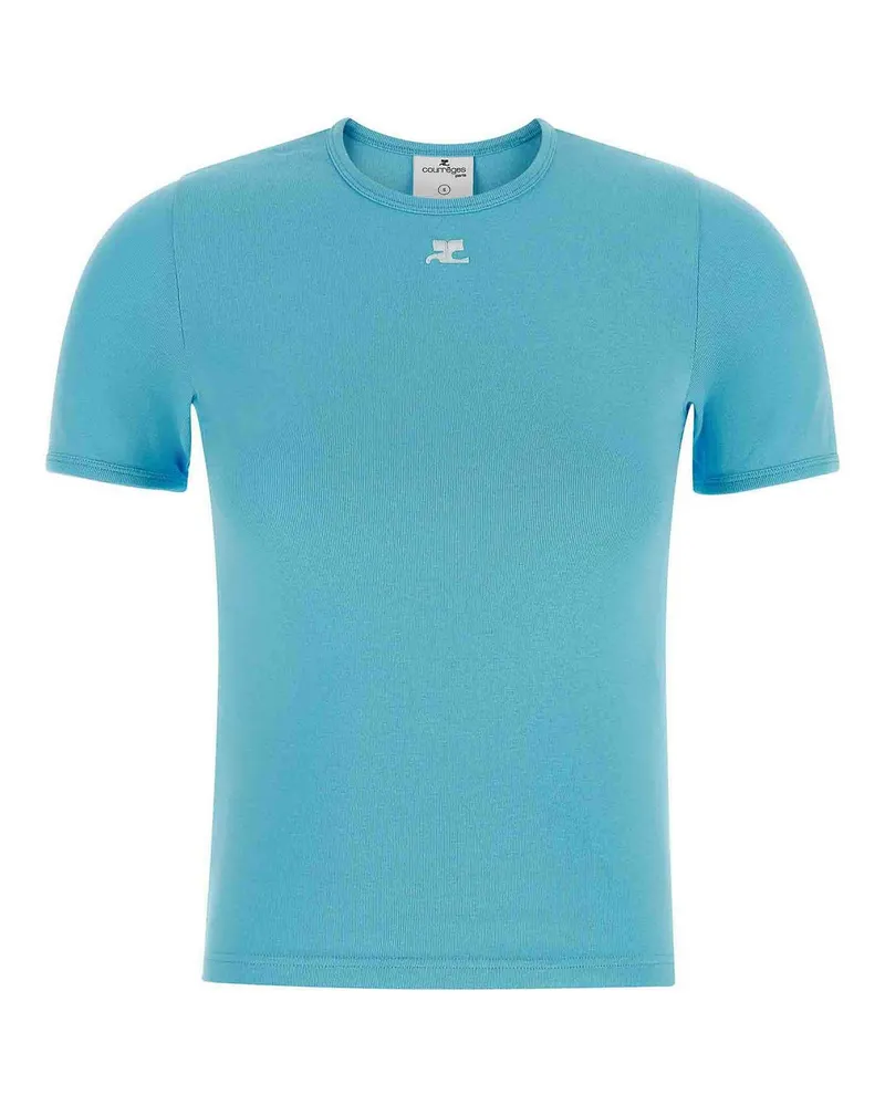 Courrèges T-Shirt - Hellblau Hellblau