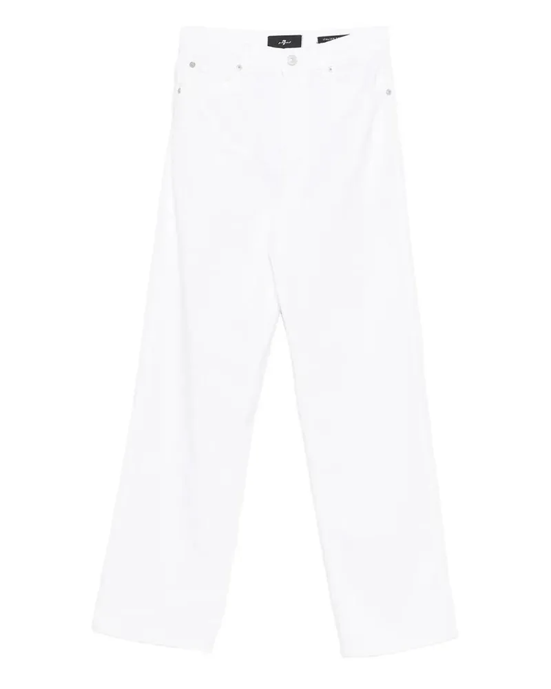 7 for all mankind Straight Leg Jeans - Weiß Weiß