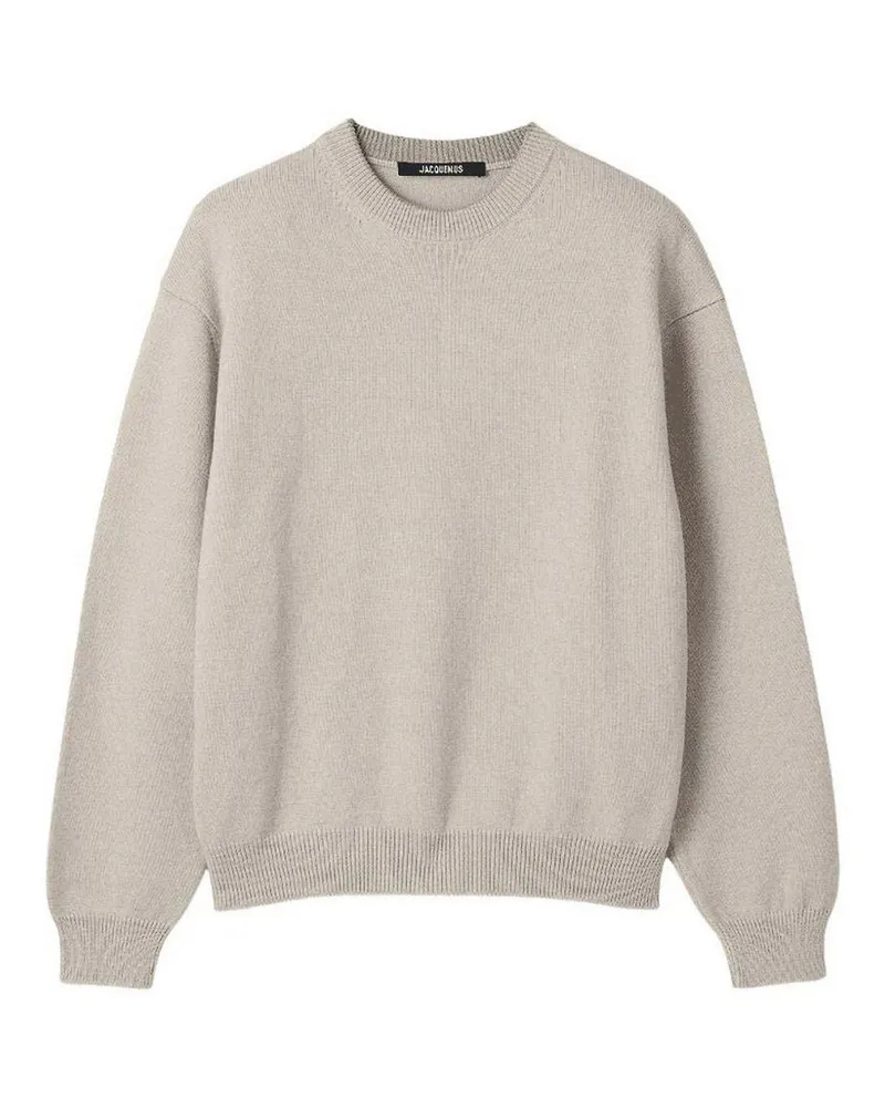 Jacquemus Rundhalspullover - Beige Beige
