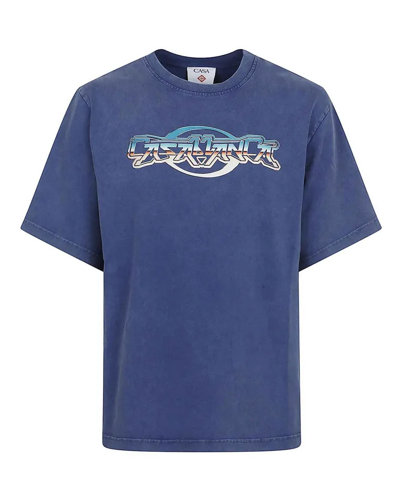 Casablanca Paris T-Shirt - Dunkelblau Dunkelblau