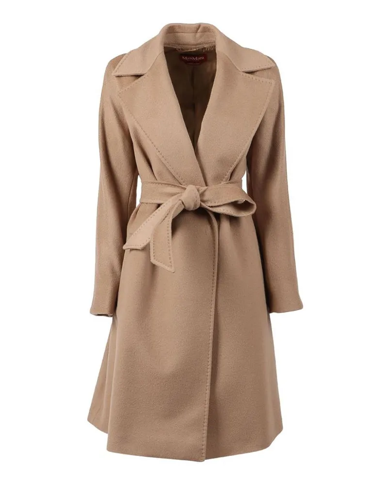 Max Mara Knielanger Mantel - Camel Camel