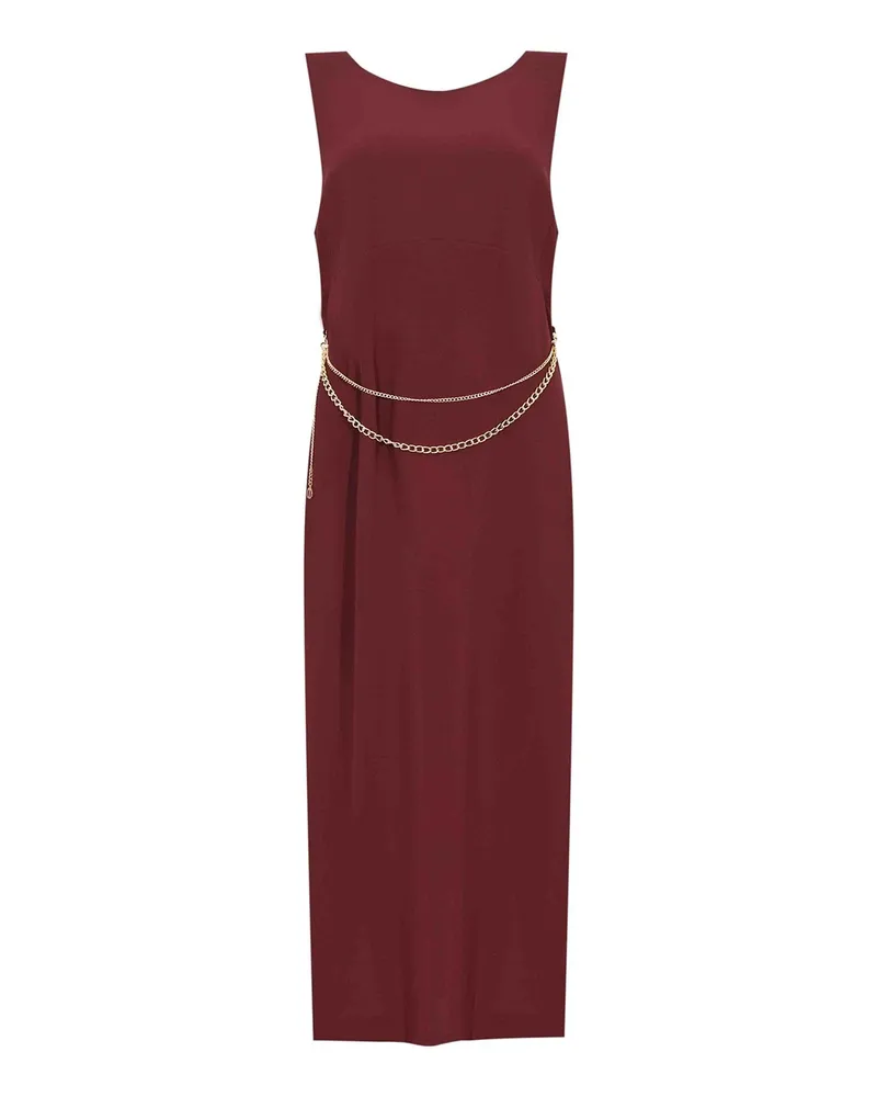 Twin-Set Knielanges Kleid - Dunkelrot Dunkelrot