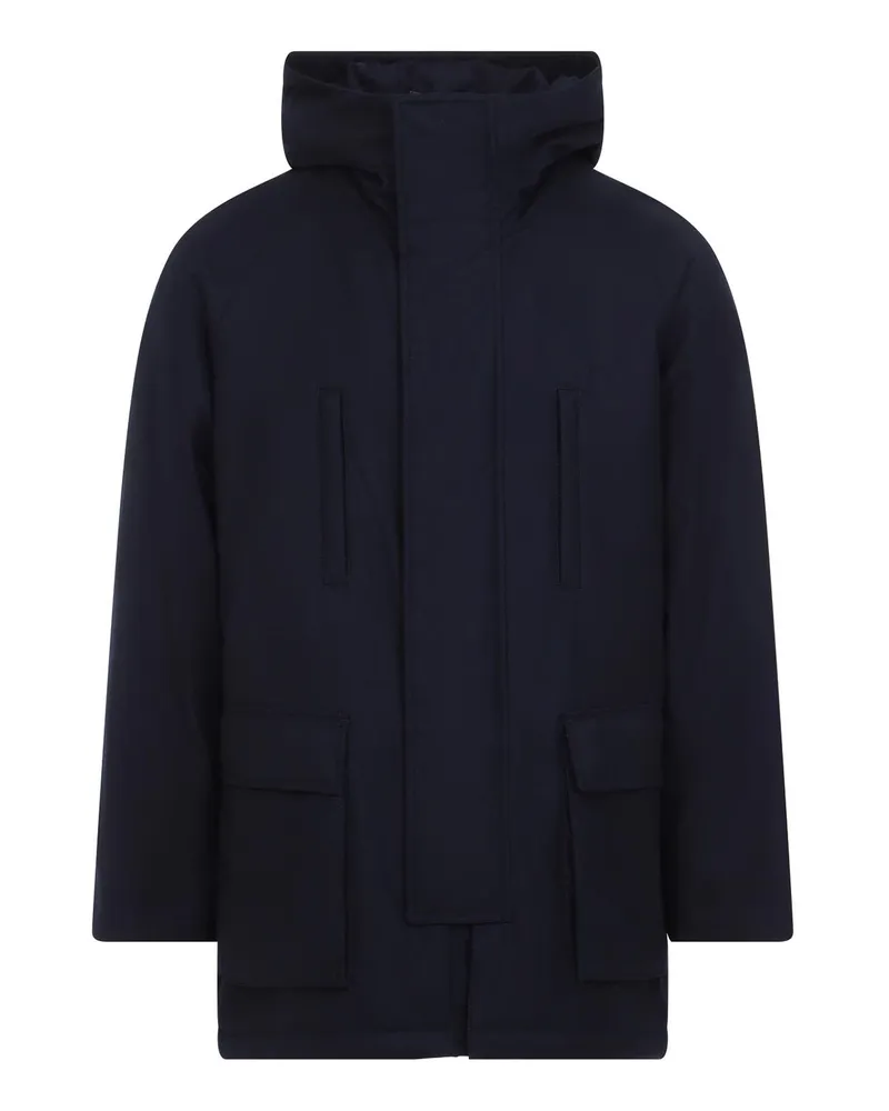 Giorgio Armani Kurzer Mantel - Hellblau Hellblau