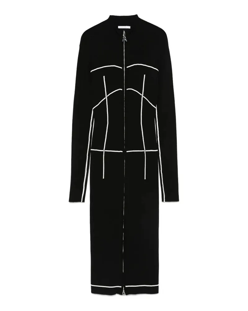 Patrizia Pepe Knielanges Kleid - Schwarz Schwarz