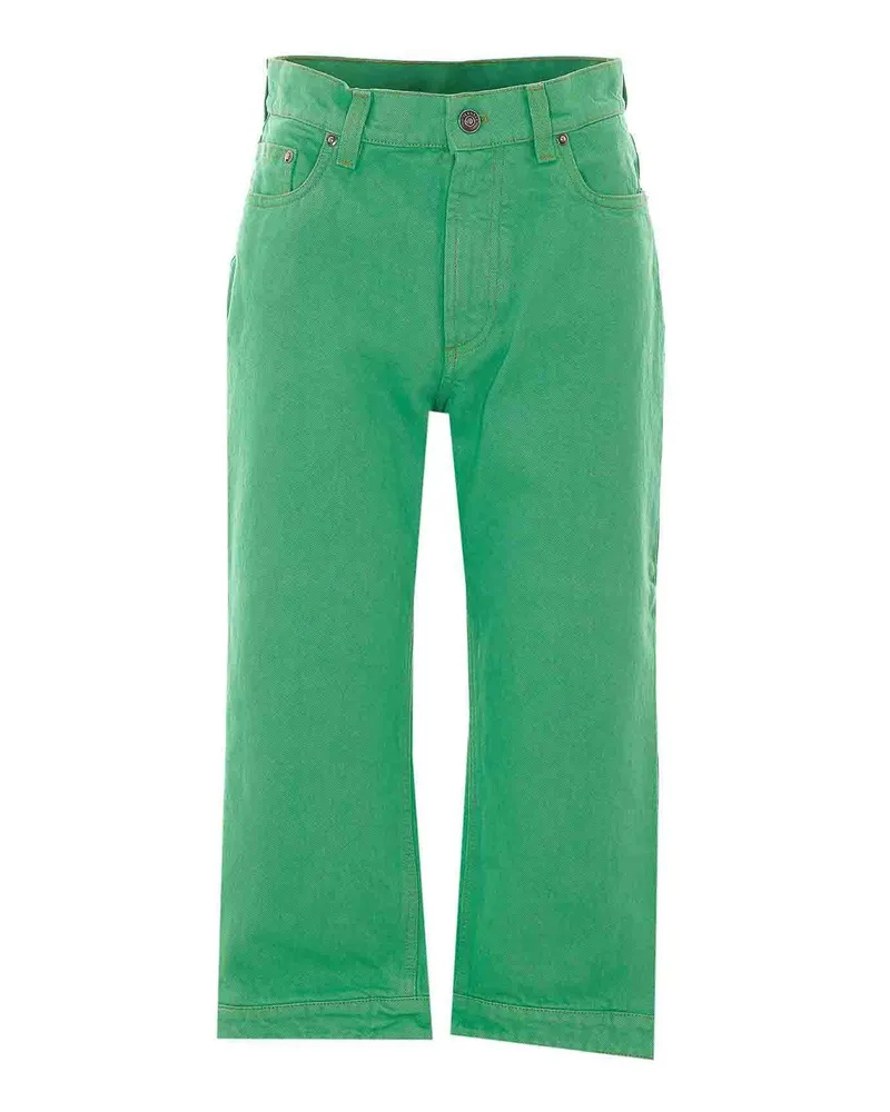 Versace Straight Leg Jeans - Grün Grün